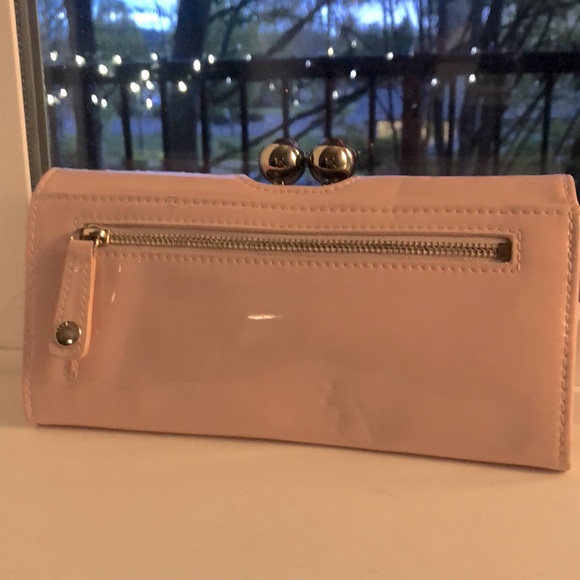 [Ted Baker] Jeweled Kiss Clasp Bobble Matinee Long Wallet in Light Pink - Picture 4 of 14